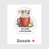 Cozy Cocoa & Hallelujahs Christmas Sticker (Feuille)
