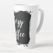 Cozy Coffee Birthday Gift Ceramic Latte Mug (Angle droit)