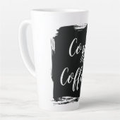 Cozy Coffee Birthday Gift Ceramic Latte Mug (Angle gauche)