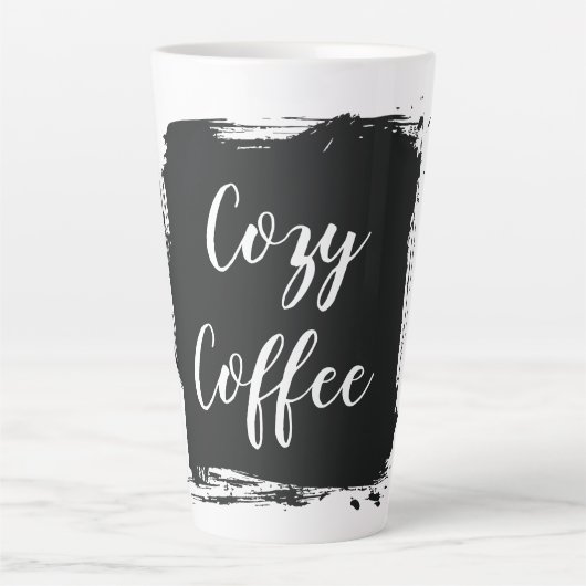 Cozy Coffee Birthday Gift Ceramic Latte Mug (Devant)