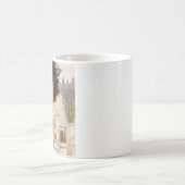 Cozy Coffee Morning Girl Mug – AI Art (Centre)
