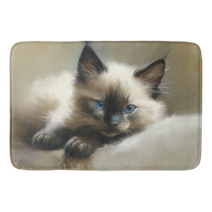 Cozy Companion Siamese Kitten Badmat