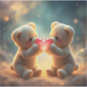 Cozy Companions - Square Vinyl Sticker (Voorkant)