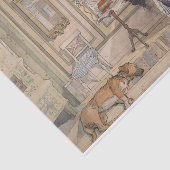 Cozy Corner (door Carl Larsson) Tissuepapier (Detail)