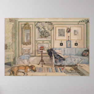Cozy Corner van Carl Larsson Poster
