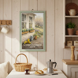 Cozy Cottages 2027 – Un calendrier aquarelle