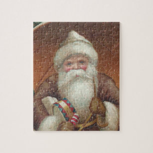 Cozy Country Santa Claus rustige brown Legpuzzel