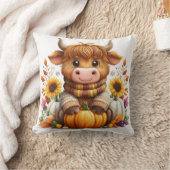 Cozy Cow with Pumpkin & Sunflowers Kussen (Deken)