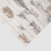 Cozy Cream Feathers Christmas Tissuepapier (Detail)