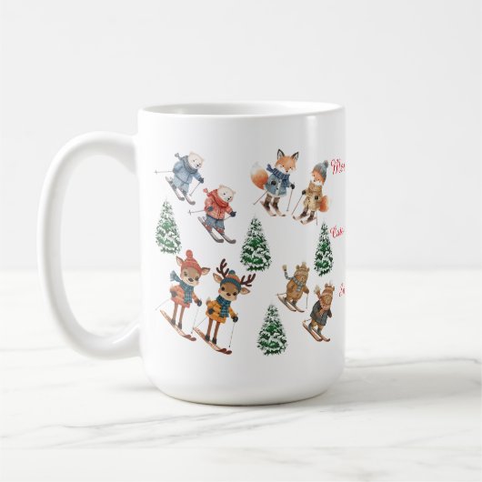 Cozy Critters Skiing Mug (Gauche)