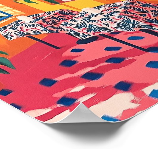 Cozy Dining Area Stylized Interior Poster Wall Art (Coin)