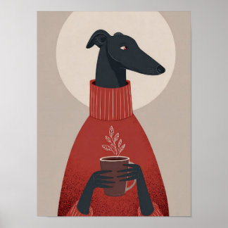 Cozy Dog Art – Mok & Stoom Poster