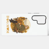 Cozy Dog Mom Bonding Moment With Her Companion Samsung Galaxy Hoesje (Achterkant horizontaal)