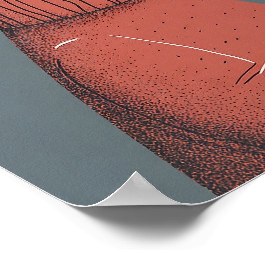 Cozy Dog Poster – Stylized Greyhound with Mug (Coin)