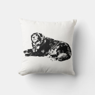 Cozy Dog Silhouette Pillow voor de herfst Kussen