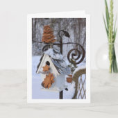 COZY EN WARM INDOORS VOOR CHRISTMAS KAART (Voorkant)