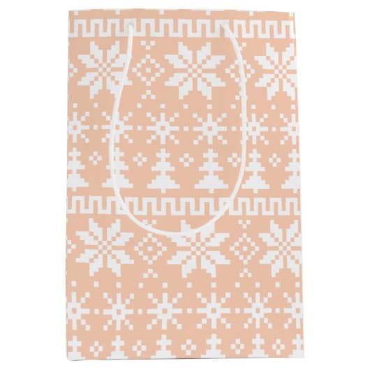 Cozy Fair Isle Medium Cadeauzakje (Voorkant)