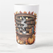 Cozy Fall Library Coffee Tasse — Book Nook  (Devant)