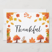 Cozy Fall Thanksgiving Dinner Party Bedankkaart (Voorkant)