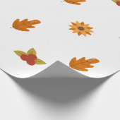 Cozy Fall Thanksgiving Dinner Party Cadeaupapier (Hoek)