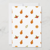 Cozy Fall Thanksgiving Dinner Party Kaart (Achterkant)