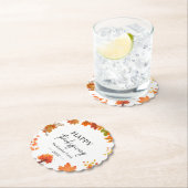 Cozy Fall Thanksgiving Dinner Party Kartonnen Onderzetters (Insitu)