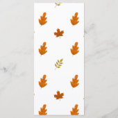 Cozy Fall Thanksgiving Dinner Party Menu (Achterkant)