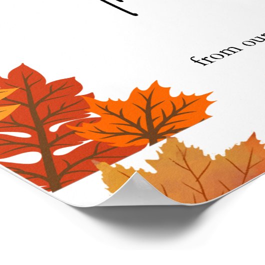 Cozy Fall Thanksgiving Dinner Party Poster (Hoek)