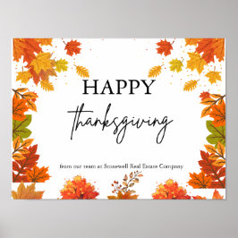 Cozy Fall Thanksgiving Dinner Party Poster