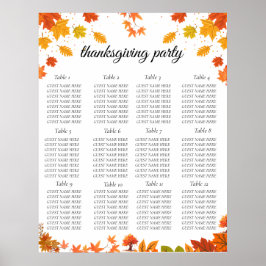 Cozy Fall Thanksgiving Dinner Party Poster