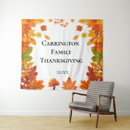 Cozy Fall Thanksgiving Dinner Party Wandkleed