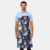 Cozy Festive Snowman Schort (Gedragen)