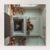 Cozy fireplace legpuzzel (Horizontaal)