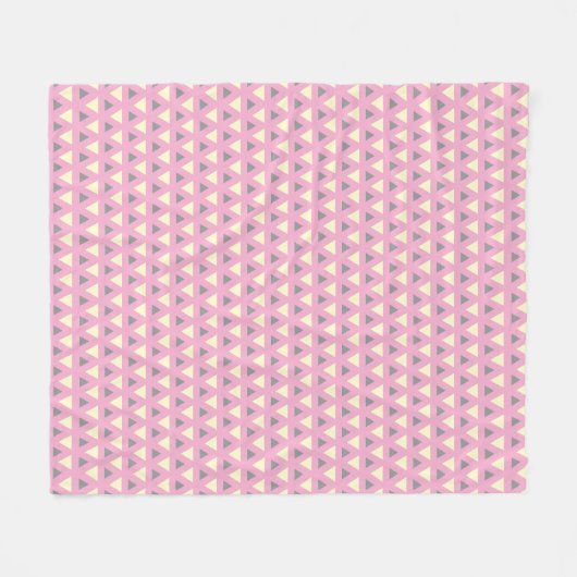 Cozy Fleece Blanket  Modern Geometric Pattern (Voorkant (Horizontaal))