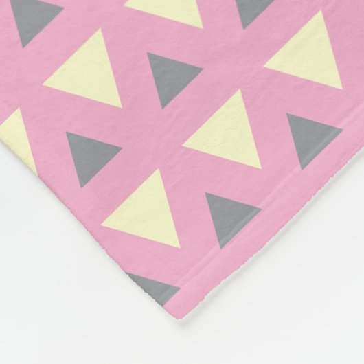 Cozy Fleece Blanket  Modern Geometric Pattern Deken (Hoek)