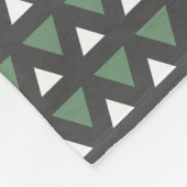 Cozy Fleece Blanket  Modern Geometric Pattern Deken (Hoek)