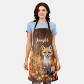 Cozy Fox Rustic Herfst Schort (Gedragen)