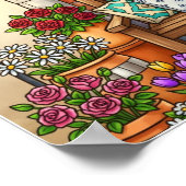 Cozy Garden Bench Art Poster (Hoek)