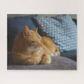 Cozy Ginger Cat Legpuzzel (Horizontaal)