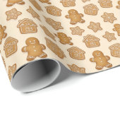 Cozy Gingerbread Men Cookies  Cadeaupapier (Rol Hoek)