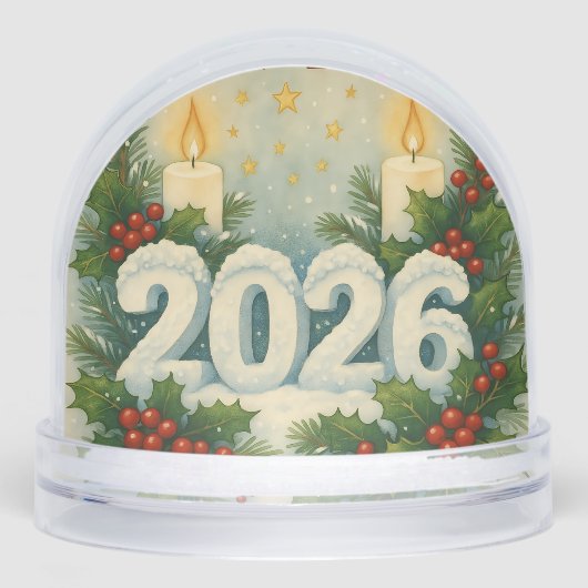 cozy happy new year snow globe (Avant)