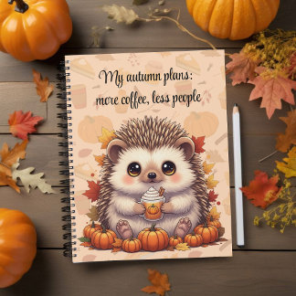 Cozy Hedgehog Autumn Coffee Notitieboek