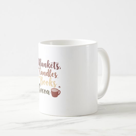 Cozy Herfst Checklist Mok | Dekens Candles Cocoa (Voorkant rechts)