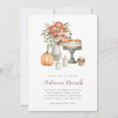 Cozy Herfst Pumpkin Autumn Brunch Kaart (Voorkant)
