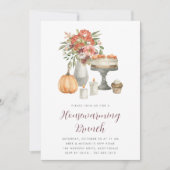 Cozy Herfst Pumpkin Autumn Housewarming Brunch Kaart (Voorkant)
