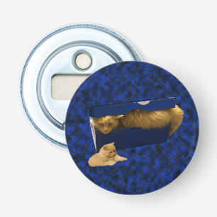 Cozy Hideaway: De gemberkat in de schoenendoos Button Flesopener
