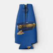 Cozy Hideaway: De gemberkat in de schoenendoos Flesjeskoeler (Achterkant)