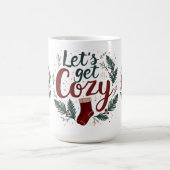 Cozy Holiday Pine Berry Lettering Koffiemok (Center)