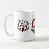 Cozy Holiday Pine Berry Lettering Koffiemok (Links)