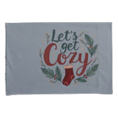 Cozy Holiday Pine Berry Lettering Kussensloop (Voorkant-Rechts)